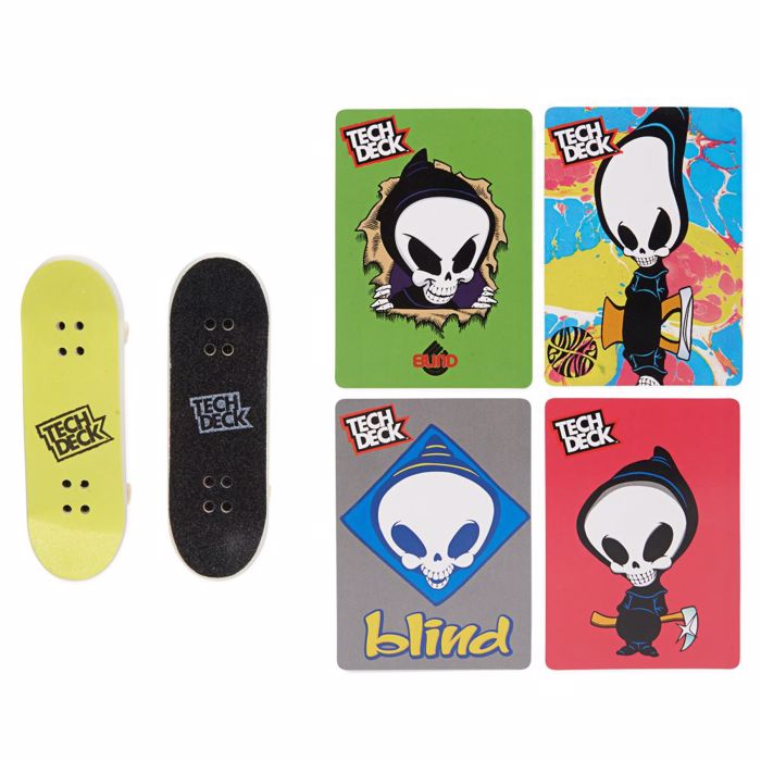 Tech Deck  Neon Mega Park X-Connect Creator, Prosarmosimo Glow-in-The-Dark Ramp Paketo Me 2 Blind Skateboard Fingerboards, 90+Temaxia